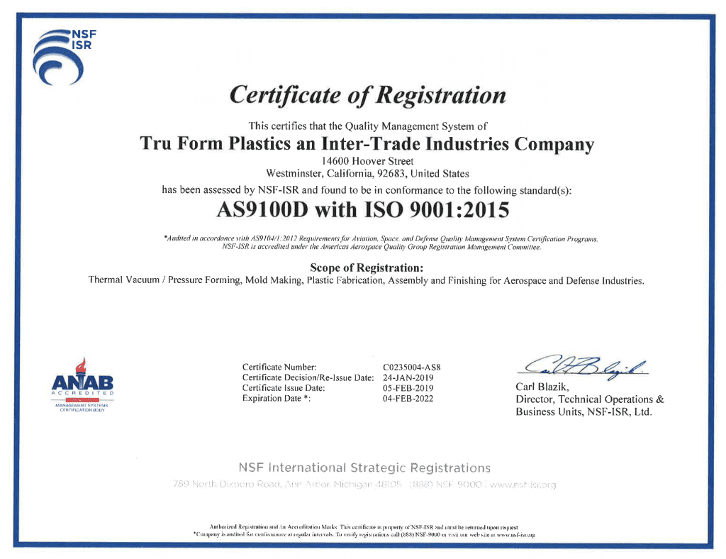 Certificate of Registration