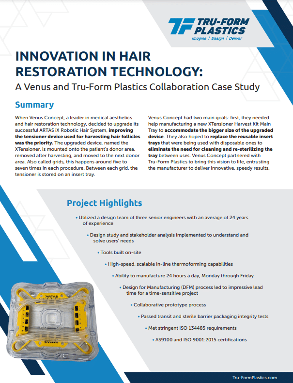 Thermoforming in Hair Restoration Technology Case Study